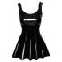 Noir - Ruffled Mini Dress (Black) - M