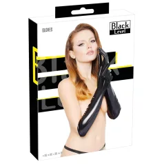 Black Level - Shiny Lacquer Gloves (Black) - M