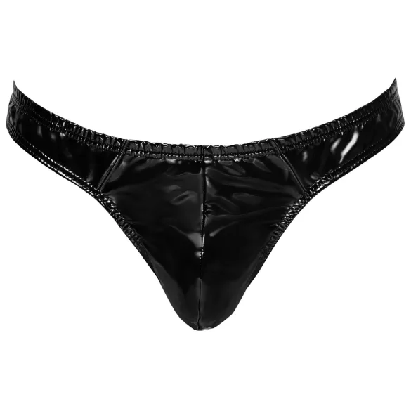 Black Level - Classic, Lacquer Men's Thong (Black) - L