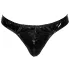 Black Level - Classic, Lacquer Men's Thong (Black) - L