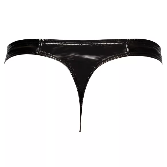 Black Level - Classic, Lacquer Men's Thong (Black) - L