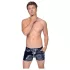 Black Level - Men's Vinyl Shorts with Side Pockets (Black) - M
