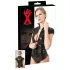 LATEX - Women's Black Short-Sleeve Zip-Up Top - M