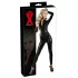 Latex Long-Sleeve Women's Jumpsuit (Black)