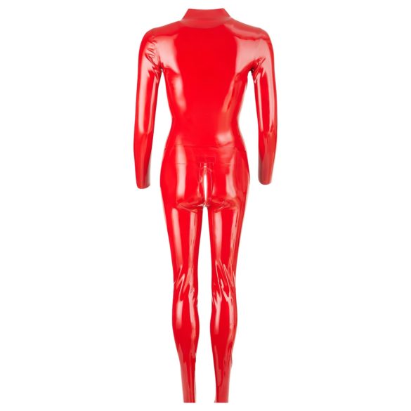 LATEX - Women's Long-Sleeve Jumpsuit (Red) - L