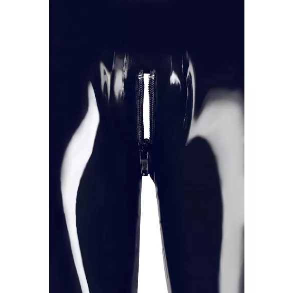 LATEX - Zippered Leggings (Black) - M
