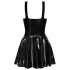 LATEX - Mini Dress with Ruffled Skirt (Black)