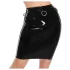 LATEX - Black Midi Skirt - L