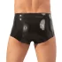 Latex boxer shorts + penis sleeve (black)