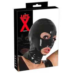 Latex sucking mask (black)