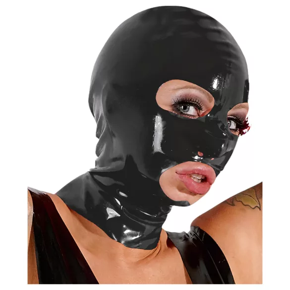 Latex sucking mask (black)