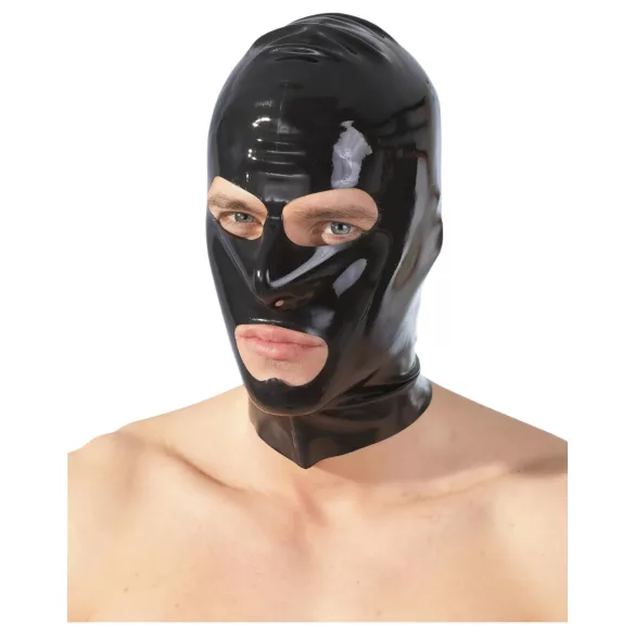 Latex sucking mask (black)
