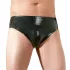 Men's Latex Underwear with Internal Anal Dildo (Black)
