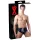 LATEX - Men's Black Conical Anal Plug Briefs