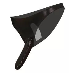 LATEX - Black Briefs with Inner & Outer Dildo (S-L)