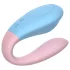 Mrow 03 - Rechargeable, Waterproof Couples Vibrator (Blue-Pink)