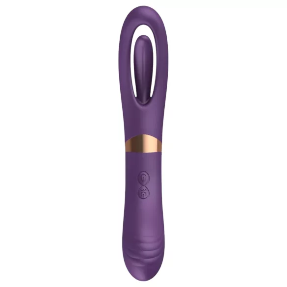 Funny Me Dual - Rechargeable 2-in-1 Tongue Vibrator (Purple)