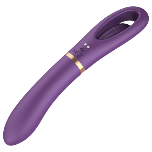 Funny Me Dual - Rechargeable 2-in-1 Tongue Vibrator (Purple)