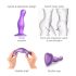 Strap-on-me Curvy S - Wavy Suction Cup Dildo (Purple)