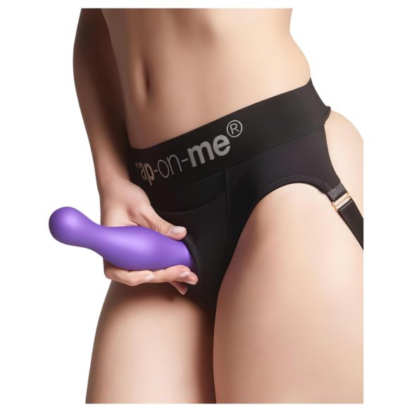 Strap-on-me Curvy S - Wavy Suction Cup Dildo (Purple)