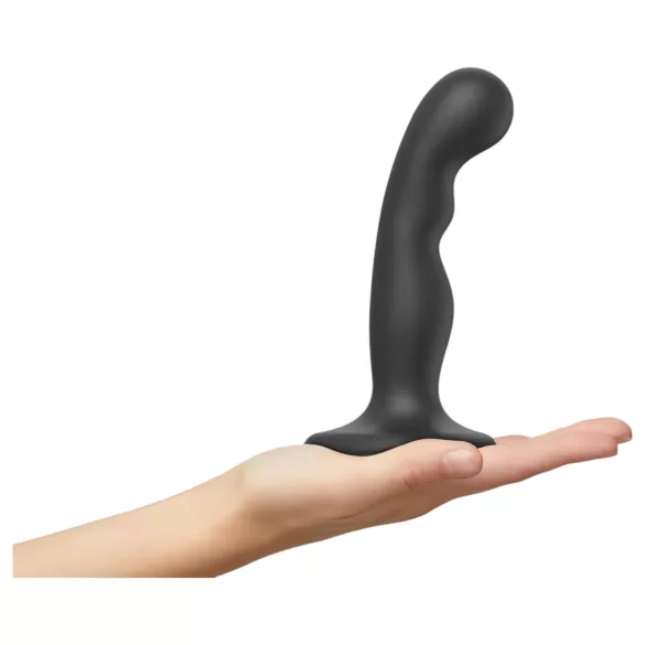 Strap-on-Me P&G S - Curved Suction Cup Dildo (Black)