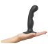 Strap-on-Me P&G S - Curved Suction Cup Dildo (Black)
