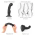 Strap-on-Me P&G S - Curved Suction Cup Dildo (Black)