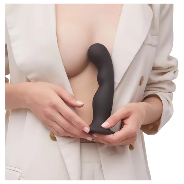 Strap-on-Me P&G S - Curved Suction Cup Dildo (Black)
