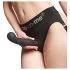 Strap-on-Me P&G S - Curved Suction Cup Dildo (Black)