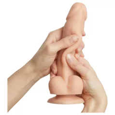   Strap-on-me S - double-layered suction cup dildo (flesh-coloured)