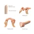 Strap-on-me S - double-layered suction cup dildo (flesh-coloured)