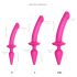 Strap-on-me Switch Semi-Realistic L - 2in1 Silicone Dildo (Pink)