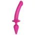 Strap-on-me Switch Semi-Realistic XXL - 2-in-1 dildo (pink)
