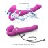 Strap-on-me M - Airwave Strap-On Vibrator (Pink)