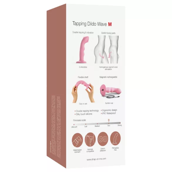 Strap-on-me M - Waterproof Pulsating G-Spot Vibrator (Pink)