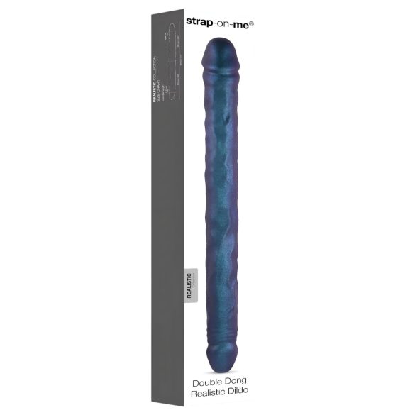 Strap-on-me - Double Dildo (Metallic Blue)