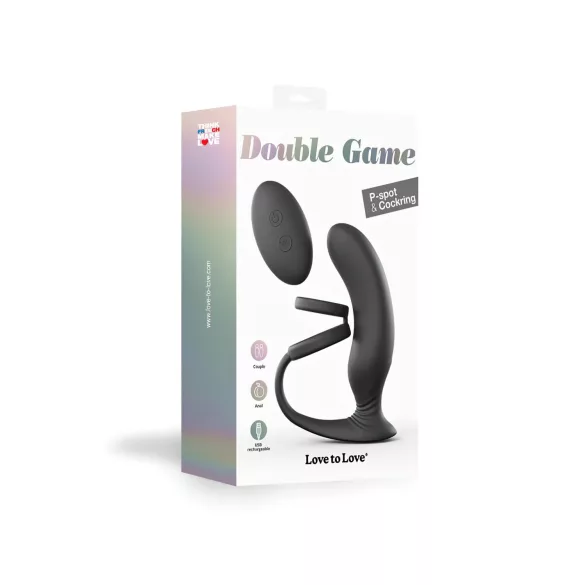 Love to Love - Prostate Vibrator with Ring (Black)
