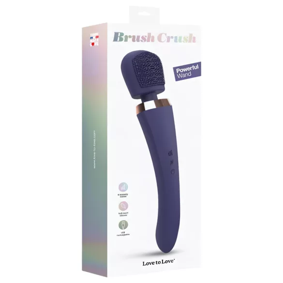 Love to Love Brush Crush - Massaging Wand Vibrator (Blue)