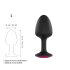 Dorcel Geisha Ruby L - Black Anal Plug with Pink Gem