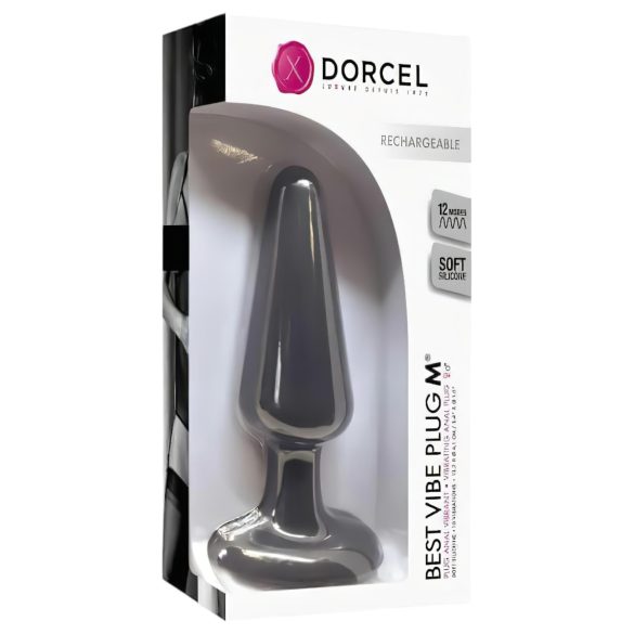 Dorcel Best Vibe Plug M - Rechargeable Anal Vibrator (Black)