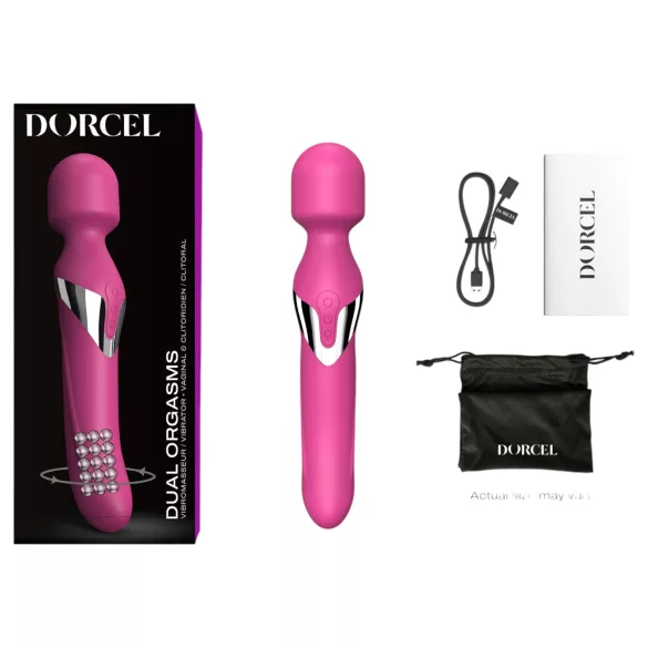 Dorcel Dual Orgasms - rechargeable 2‑in‑1 massaging vibrator (pink)
