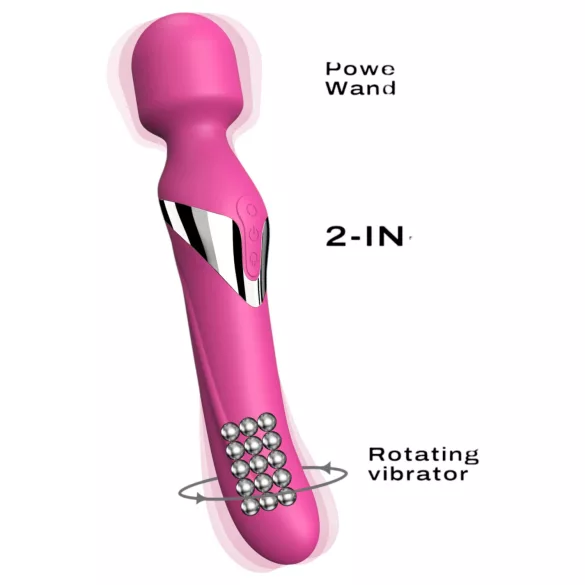 Dorcel Dual Orgasms - rechargeable 2‑in‑1 massaging vibrator (pink)