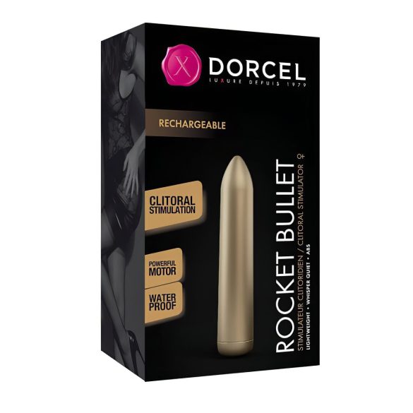Dorcel Rocket Bullet - Rechargeable Wand Vibrator (Gold)