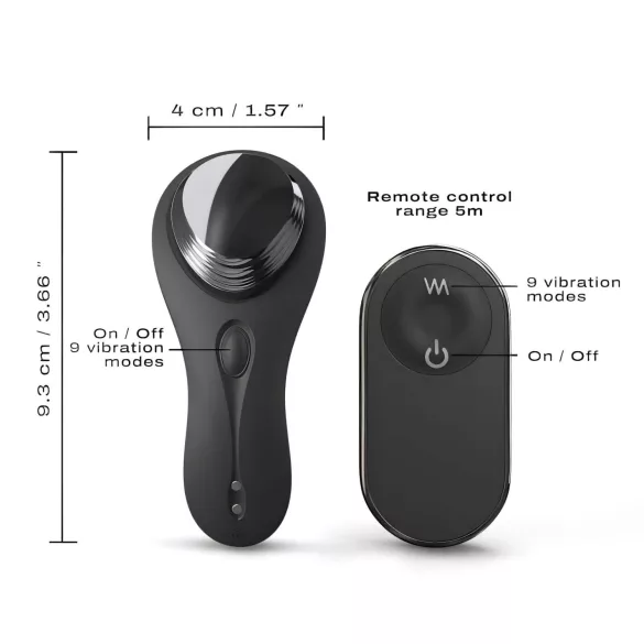 Dorcel Discreet Rechargeable Wireless Clitoral Vibrator (Black)