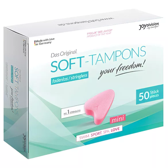 Joydivision Soft-Tampons Mini - stringless tampons (pack of 50)