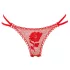 Rose Panty - Hidden Thong - Red (S-L)