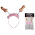 Novelty Headband with Pink & Natural Design