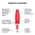 Satisfyer Power Flower - Rechargeable, Waterproof Vibrator (Red)