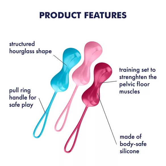 Satisfyer Power Balls – Set of 3 Progressive Kegel Balls