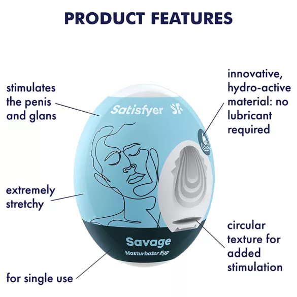 Satisfyer Egg Savage - Single Egg Masturbator